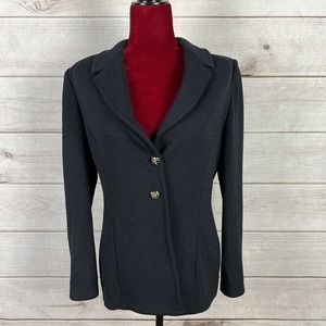 ST JOHN COLLECTION Knit Notch Collar Blazer Jacket